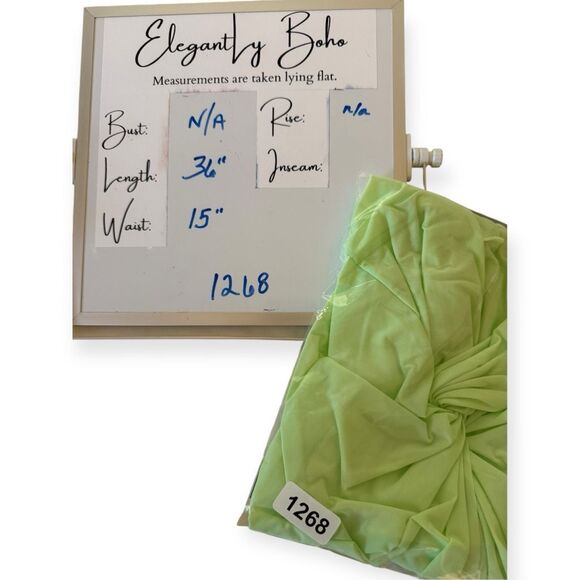 VIX Karen Midi Skirt Sarong Cover Up Lime - Picture 5 of 5